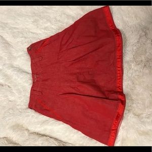 Red skirt from London Jean (MODA International)